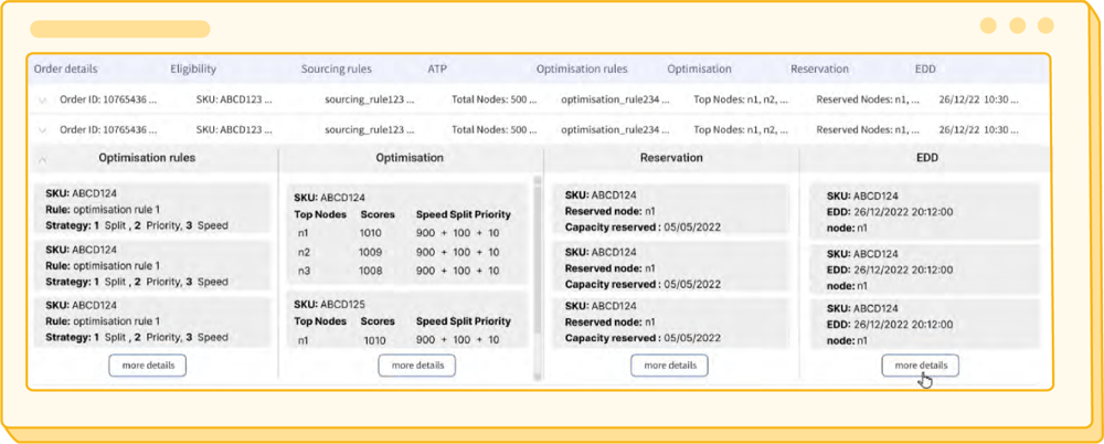 Screenshot of the user interface for sourcing data.